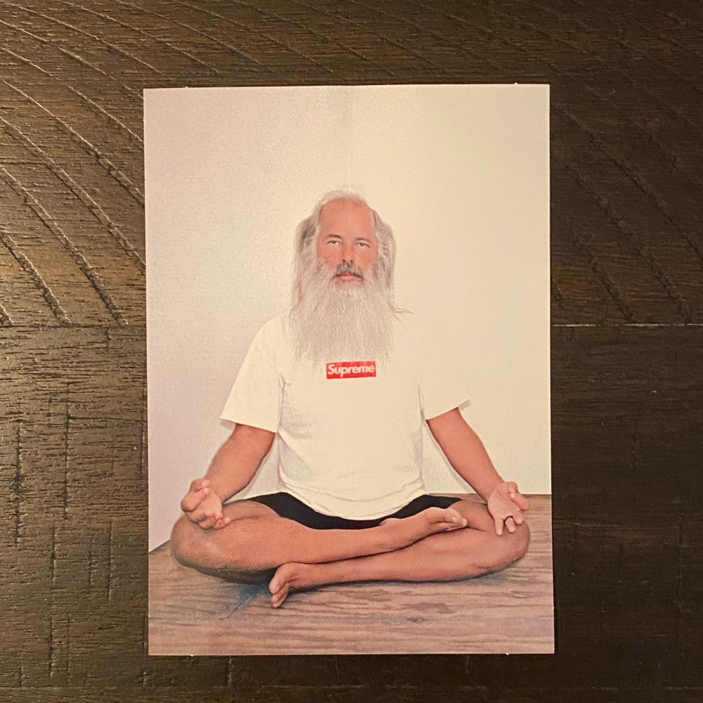 Supreme Rick Rubin Sticker